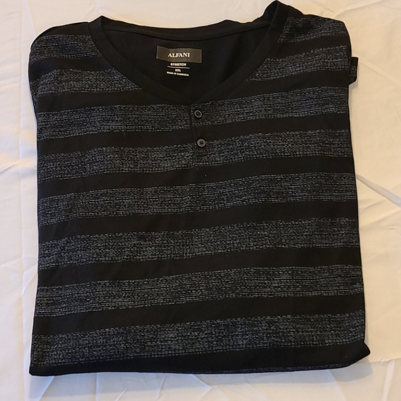 Alfani long-sleeve stretch Henley - Picture 2 of 16